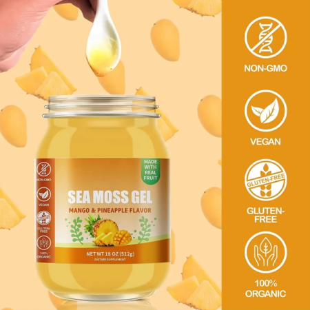 Sea Moss Gel (Mango & Pineapple Flavor) - Nutritious & Tasty