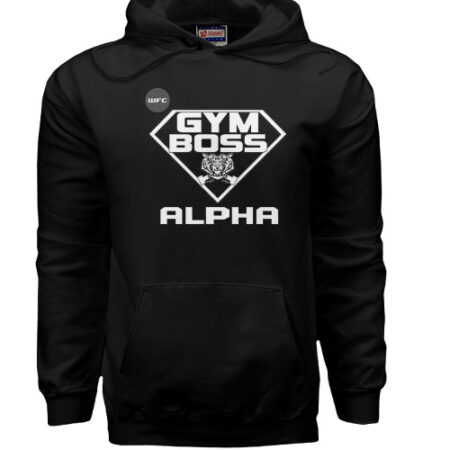 Gymboss Alpha Hoody (Black) for gym enthusiasts.